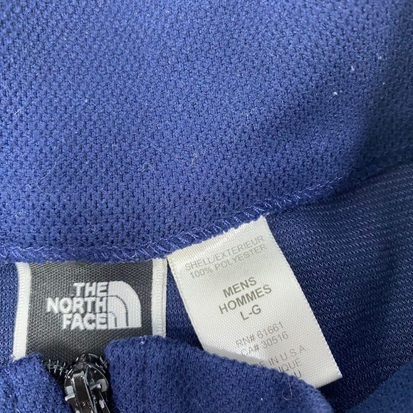 The North Face Large Navy Blue 1/4 Zip Long‎ Sleeve Pullover Sweater - Picture 3 of 6
